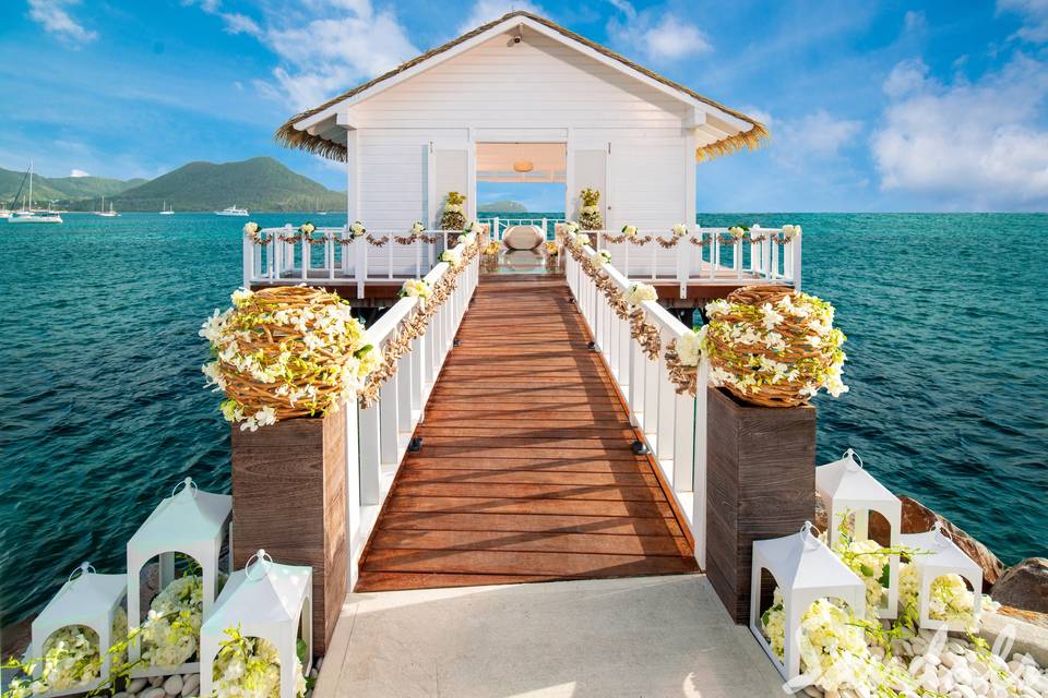 Overwater Wedding venue