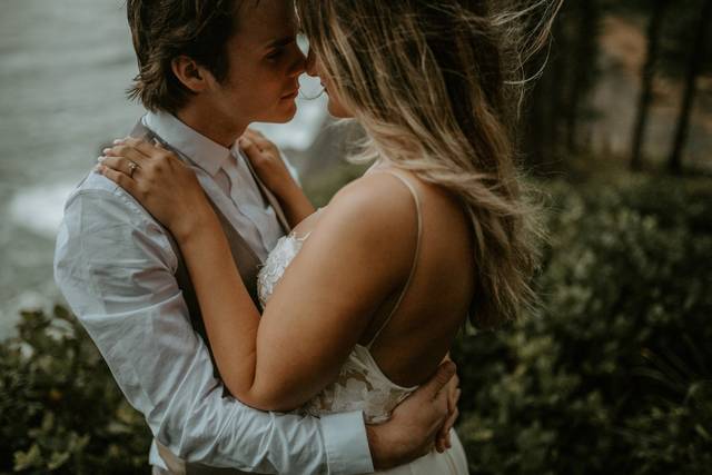 Oregon coast elopement