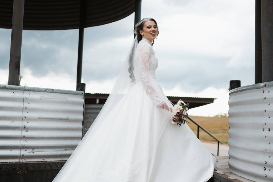 The stunning bride