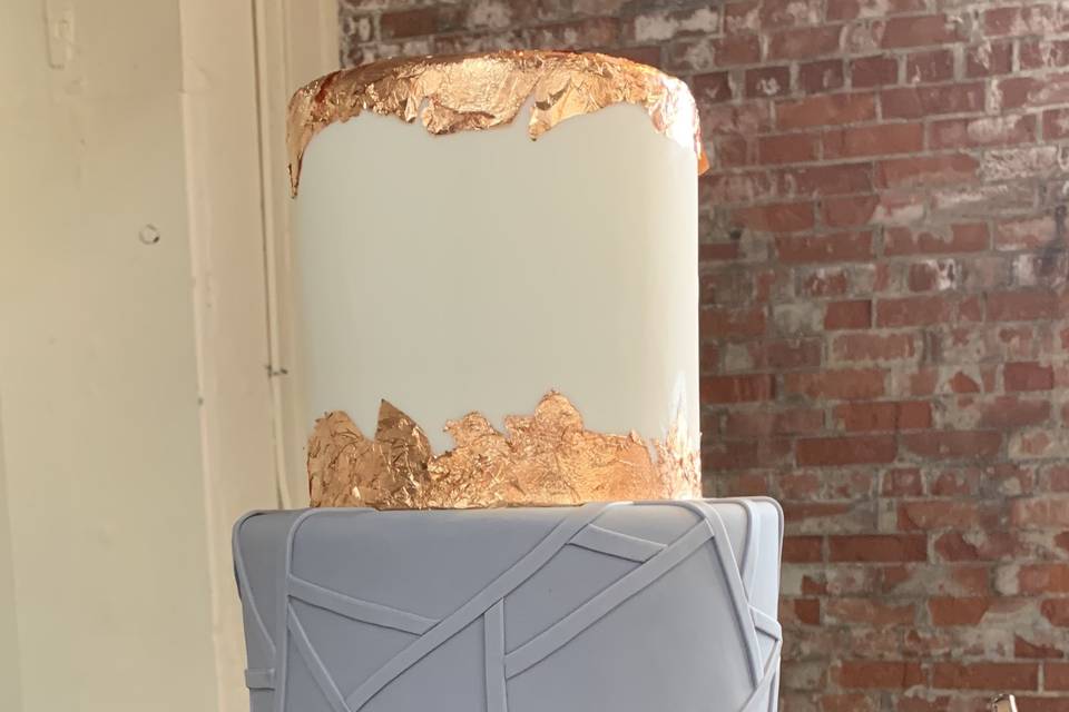Modern fondant cake