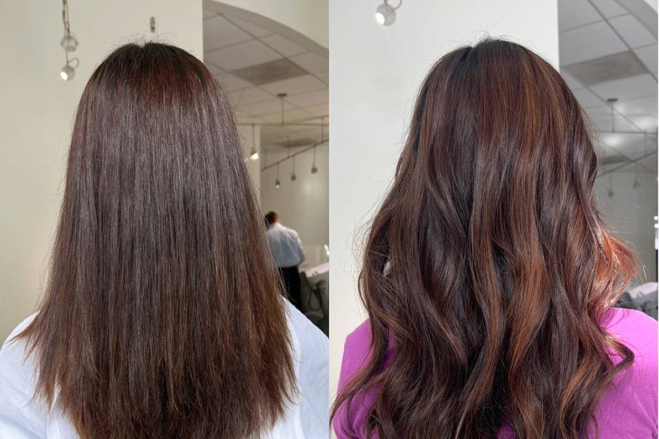 Hair Extensions Transformation