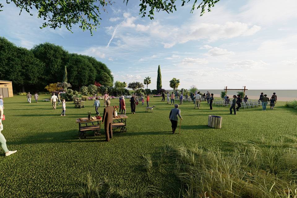 Rendering of new event lawn