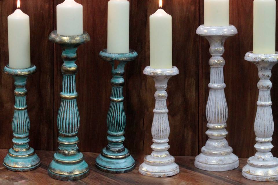 Vintage albesian wood stands