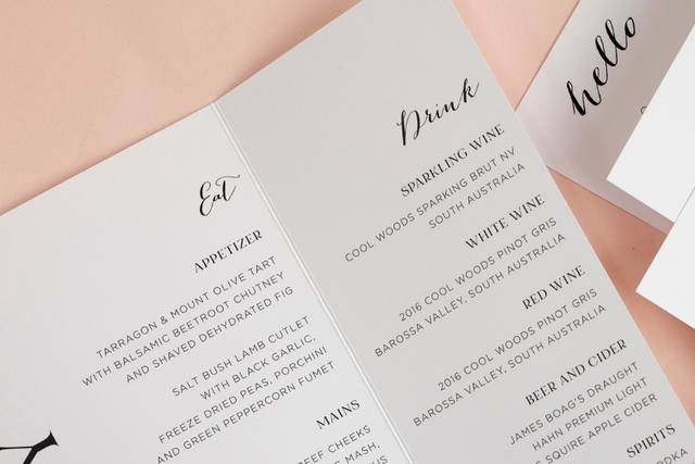 Menu Card