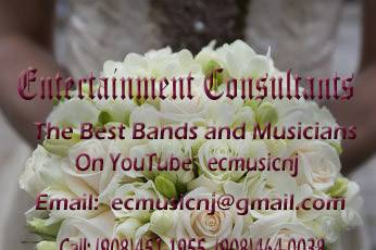 We only hire the finest musicians and bands.  You are invited to view our bands and ceremony musicians on our YouTube Channel: http://www.youtube.com/user/ecmusicnjWe have small to large groups.  We will help you choose the right music for your budget and style.  You want to give your guests a great party that they will remember for years to come.  Our bands are the real deal. We only hire bands that have been together and rehearse on a regular basis.  We never double book a band!  We do not hire sequenced (Karaoke) bands.  You will not find anyone of our bands lip singing or pretending to play an instrument.  We are professional musicians.