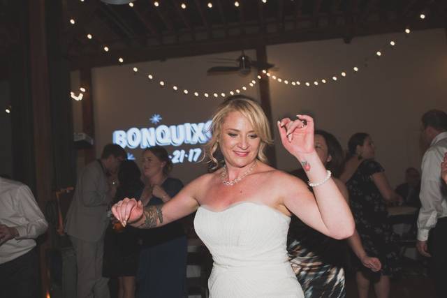 Bride dancing