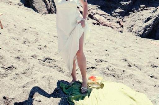 Silk Crepe Back Satin Retro Style Gown