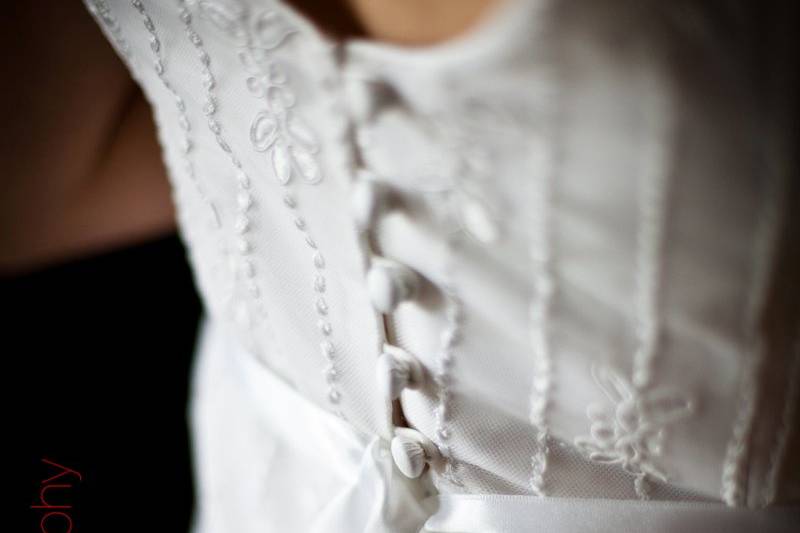 Venise Lace Gown Back Detail
