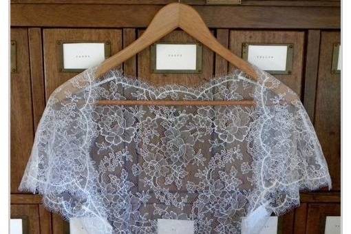 French Chantilly Lace Wedding Bolero