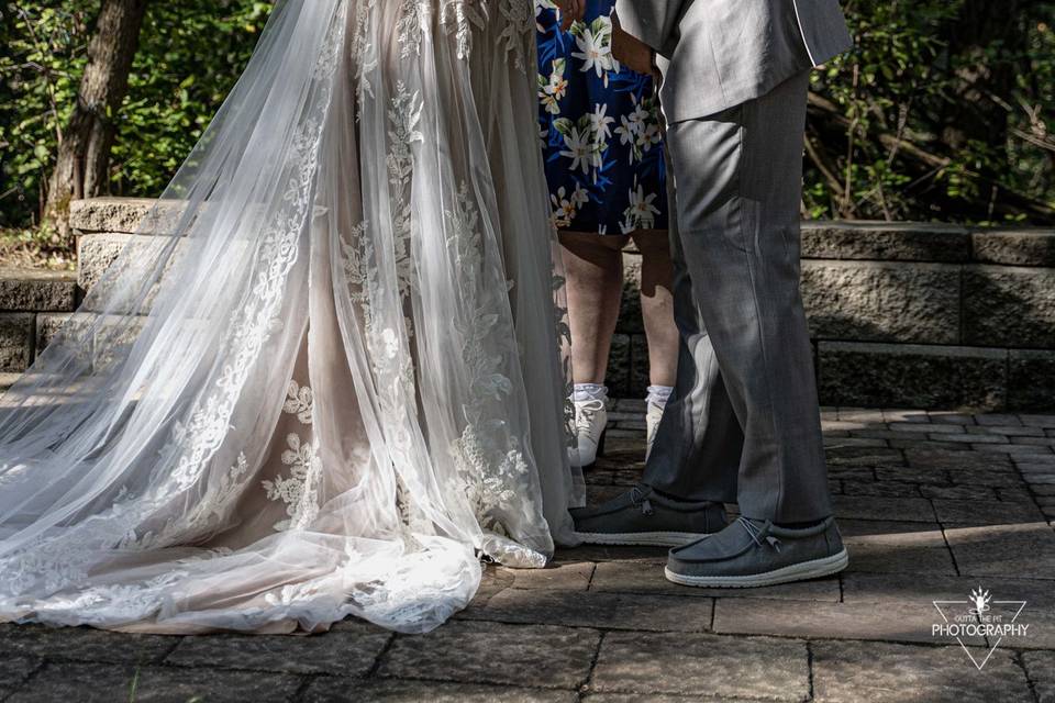 In the woods ceremony