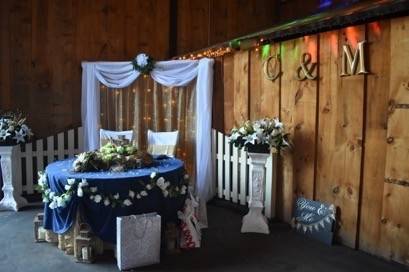 Bride & Groom Table