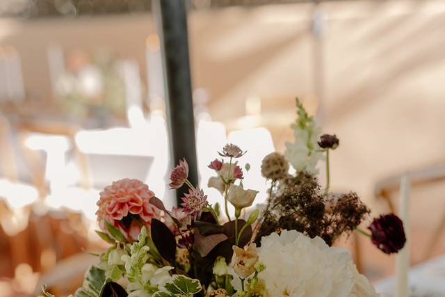 Centerpiece at reception