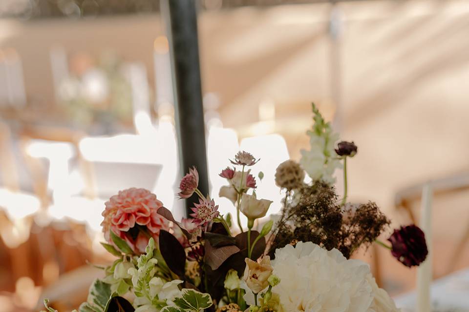 Centerpiece at reception