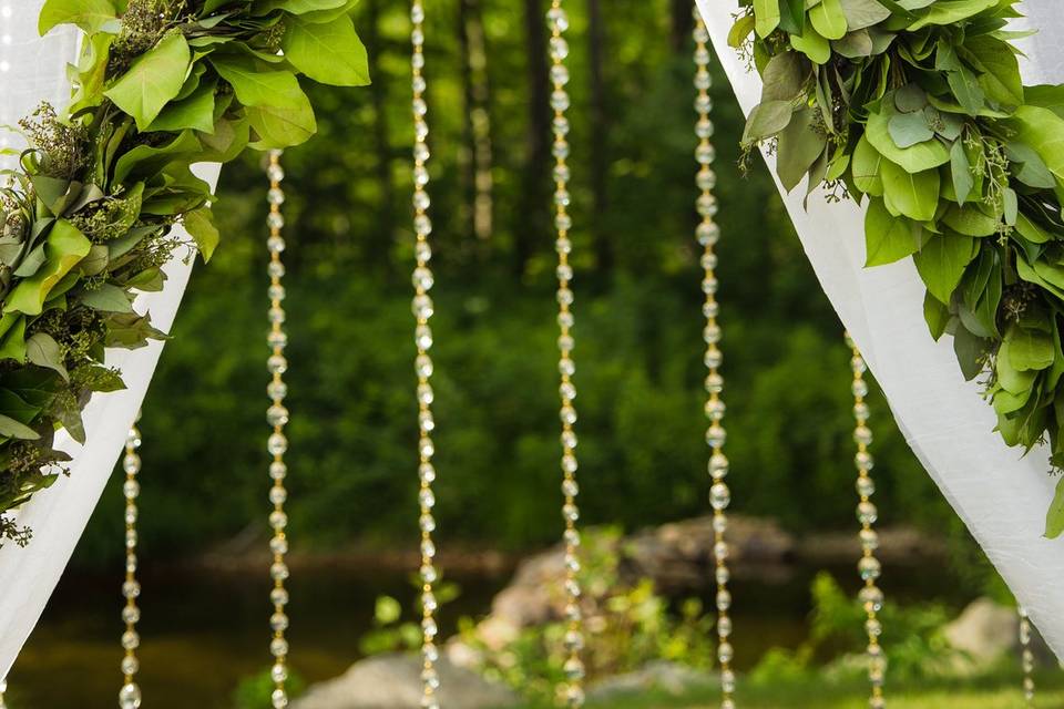 Greenery wedding backdrop