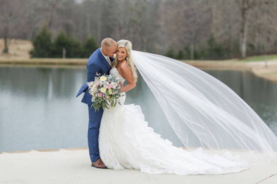 Couple by the Pond