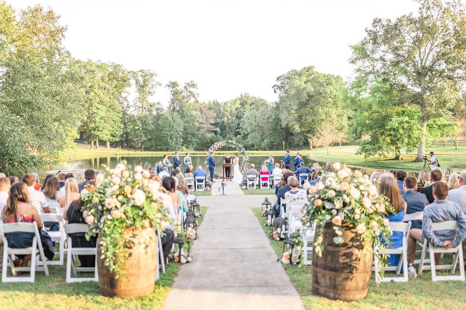 Wedding on Manor Lawn