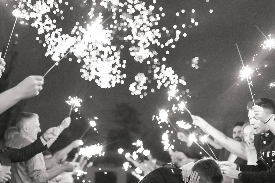 Sparkler send off