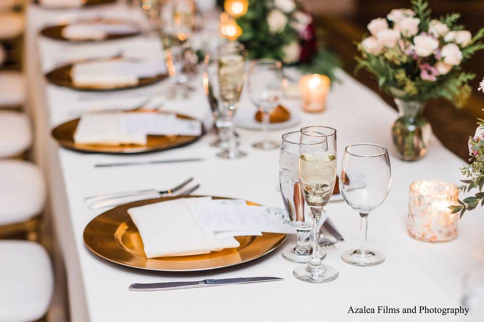 Kings table setup