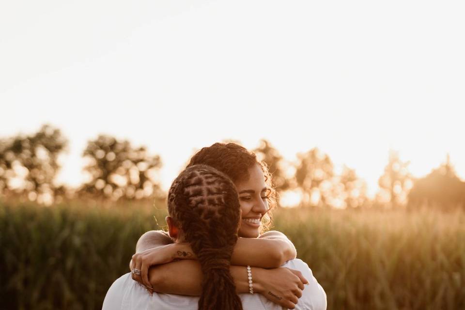 Just married happiness