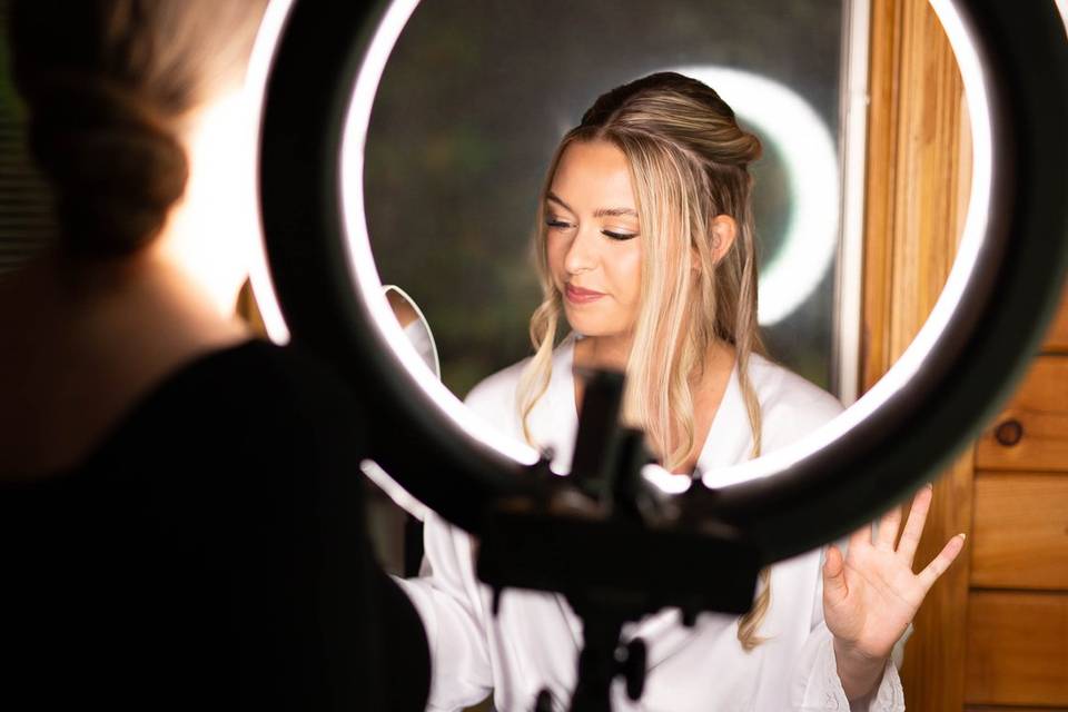 Megan in the ring light