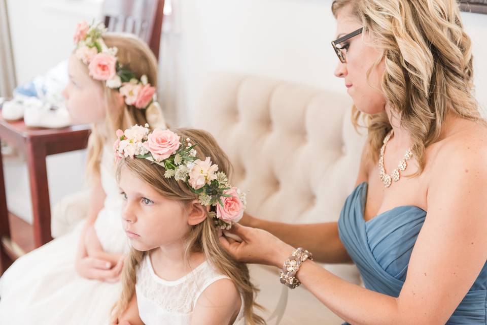 Flower girl halo