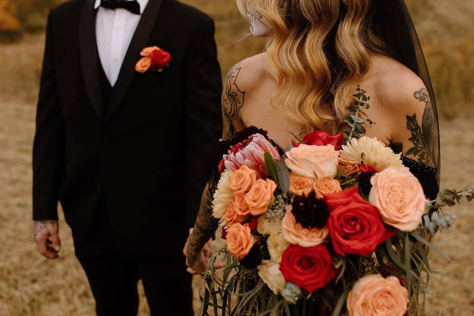 Halloween Wedding Bouquet