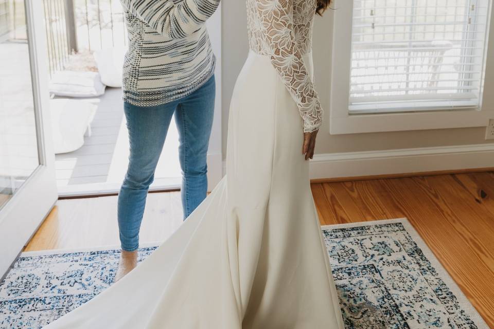 Getting dresses