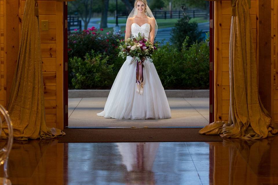 Rustic Barn Fabric Entry