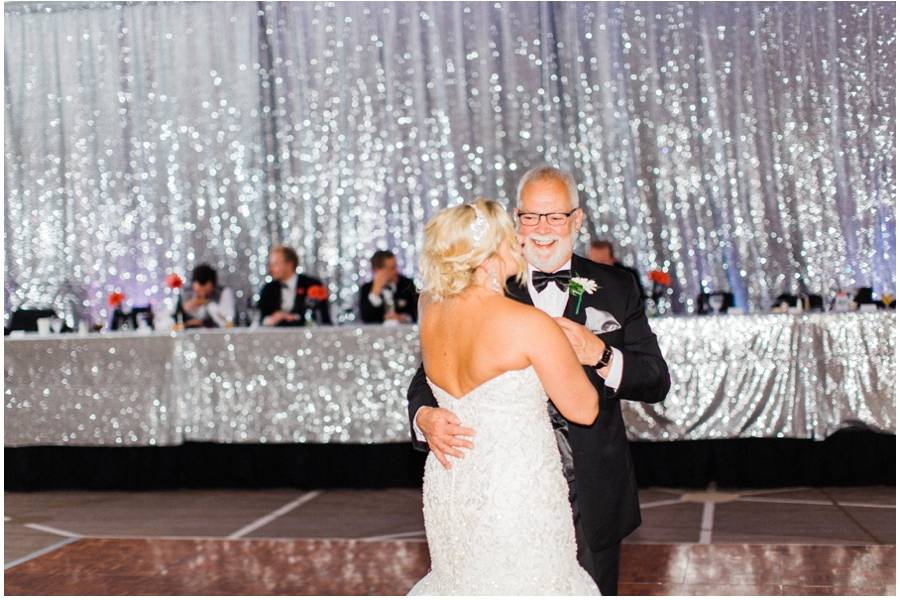 Head table sequin backdrop