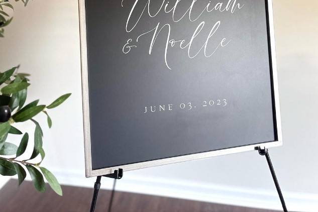 Chalkboard Welcome Sign