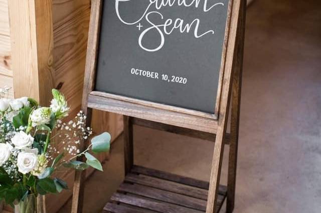 Chalkboard Welcome Sign