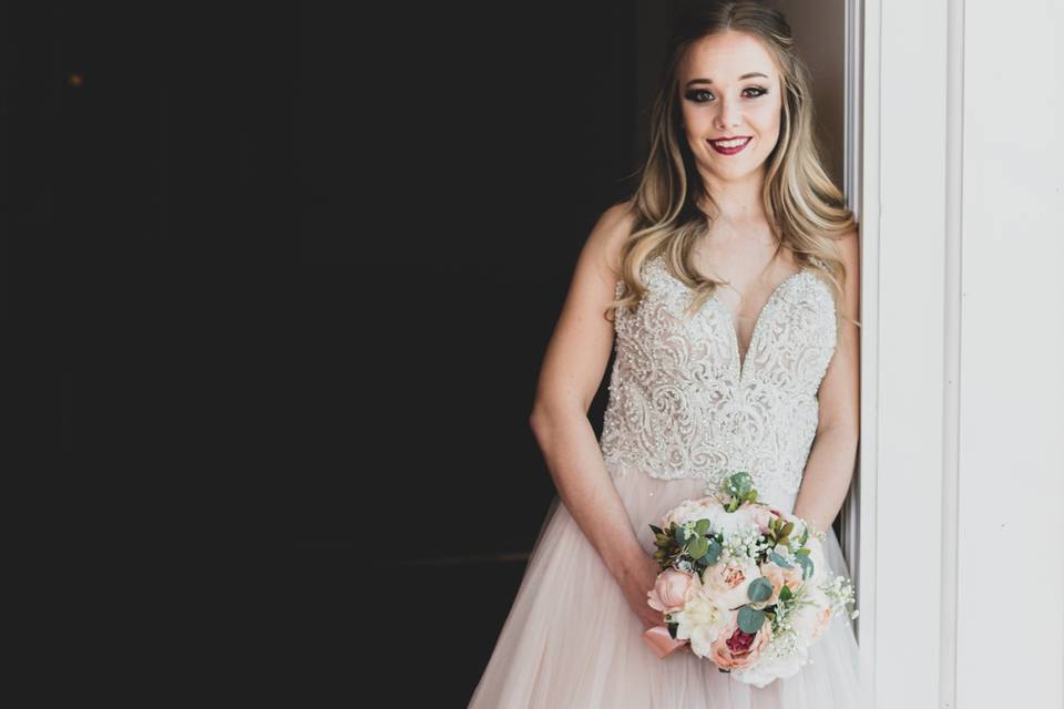 Bride by the window