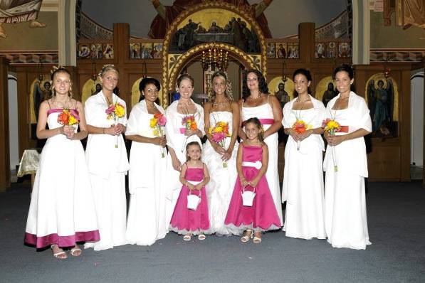 The Girls of the Harris/Yotis wedding party.