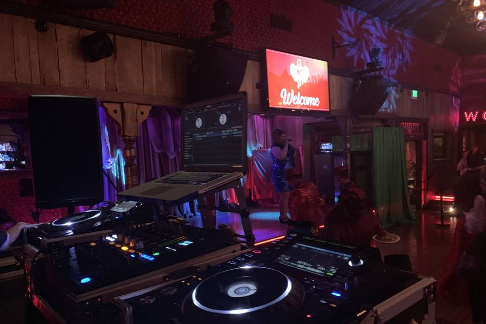 DJ w/Celebrity at a venue