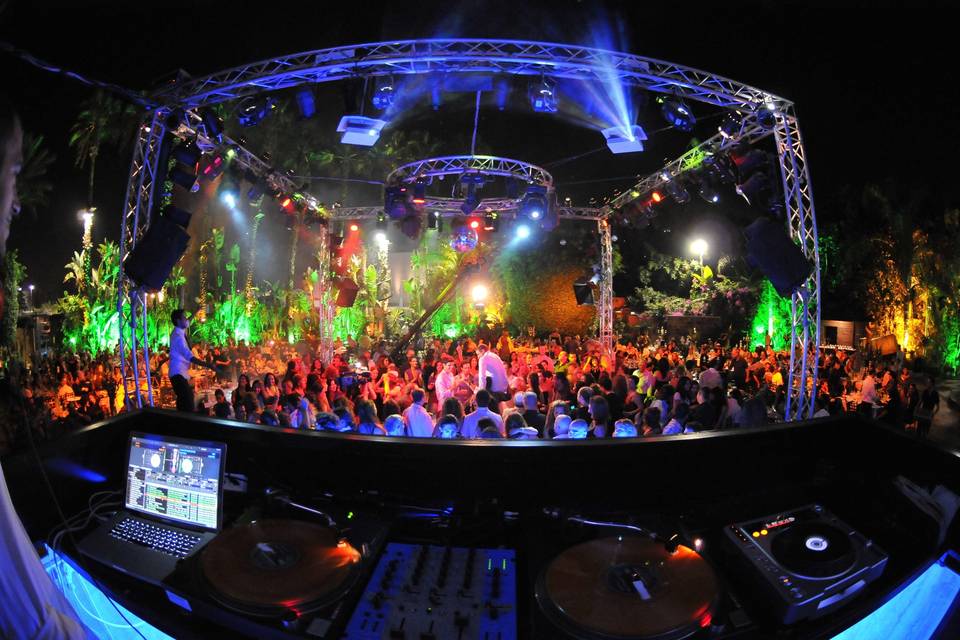 View from the DJ booth