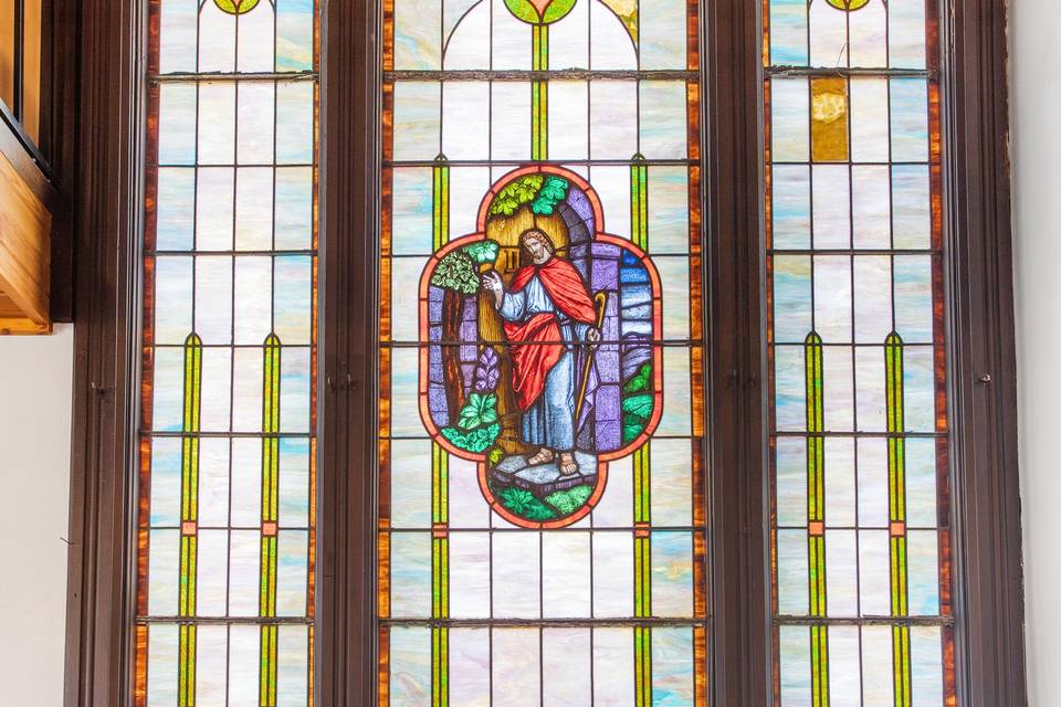 132-year-old stained glass