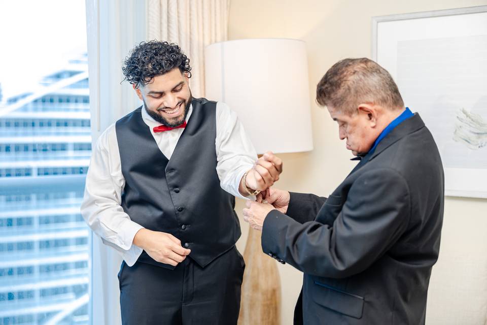 Groom with father of the groom