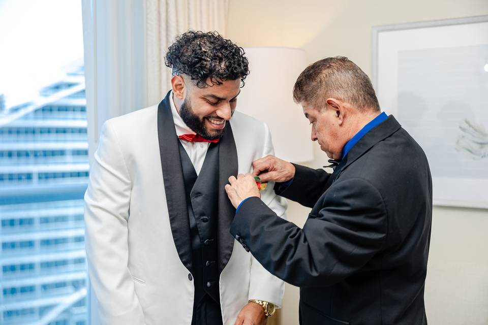 Groom with father of the groom