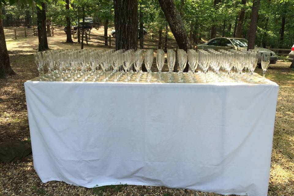 Champagne table