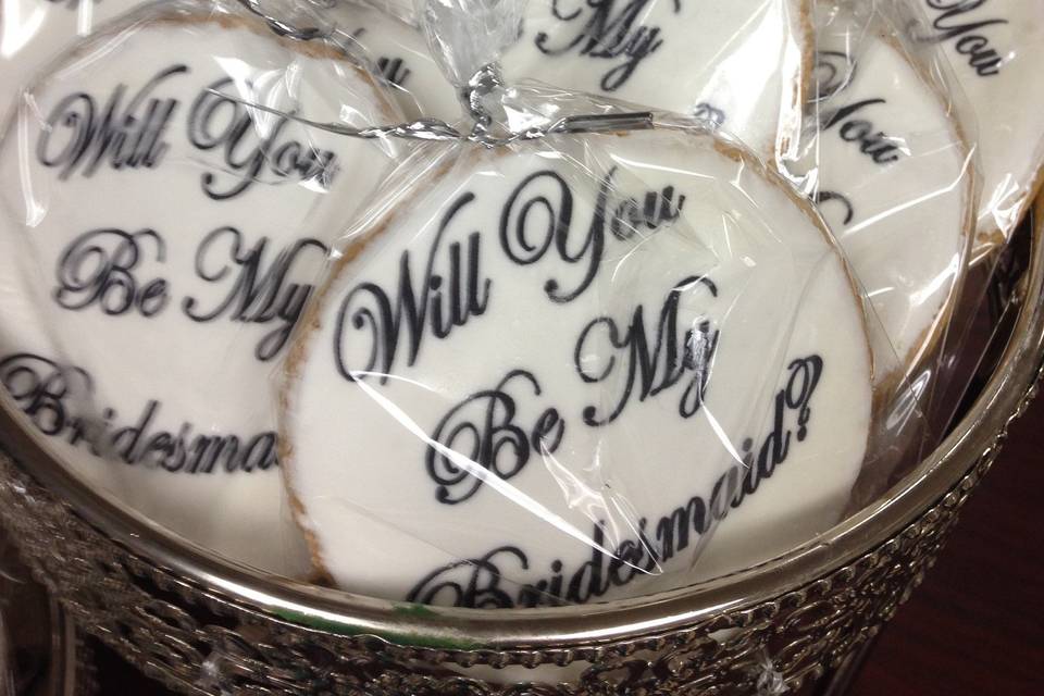 Bridesmaid's cookies