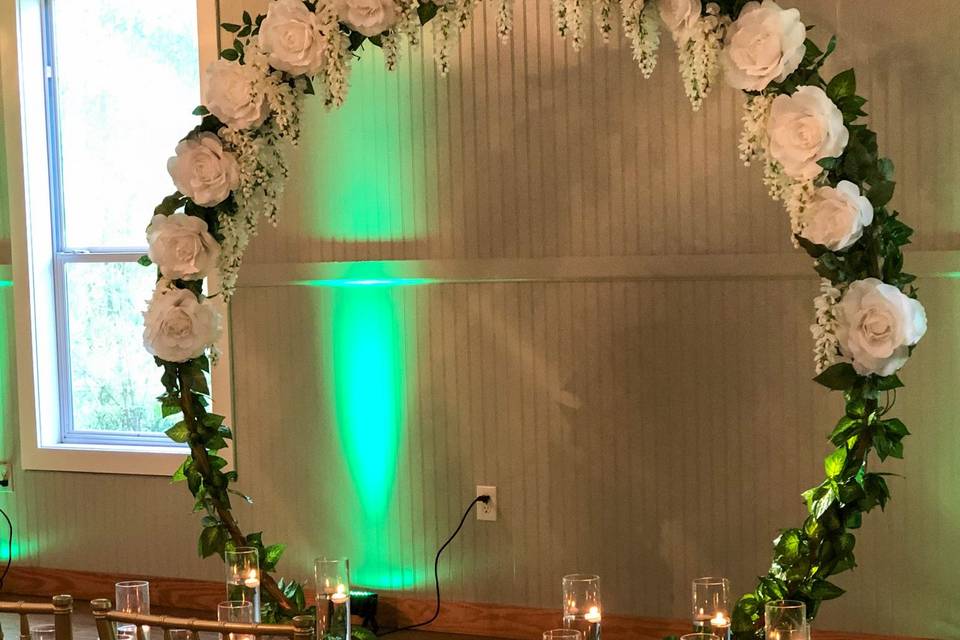 Our ceremony decor.