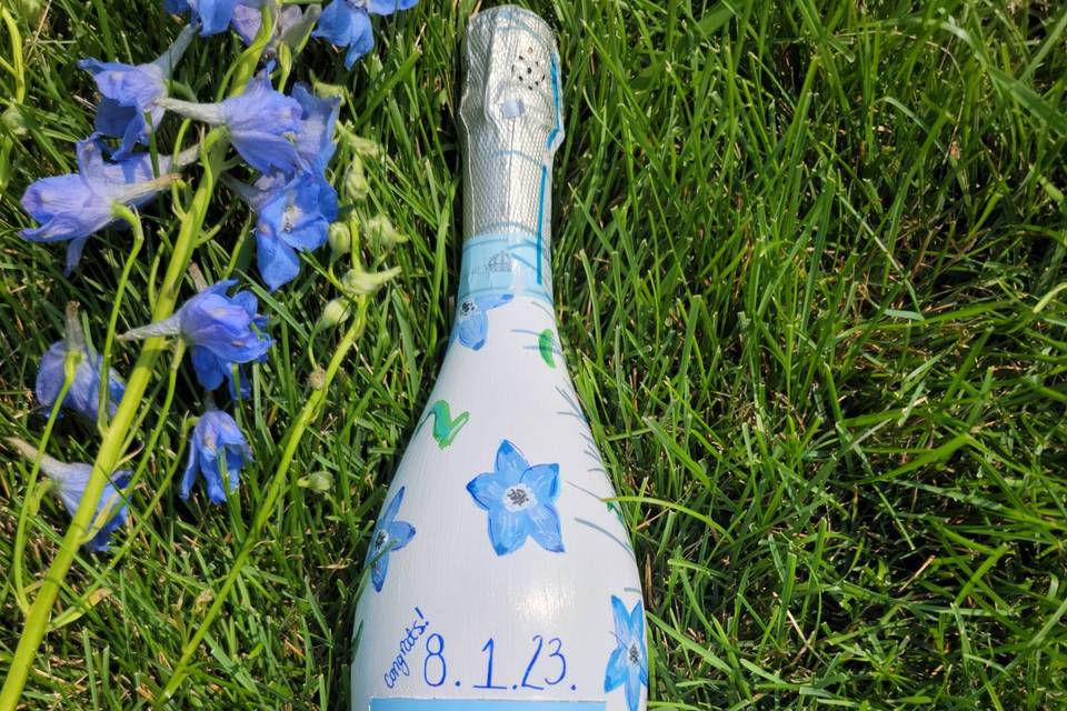 Champagne bottle example 2