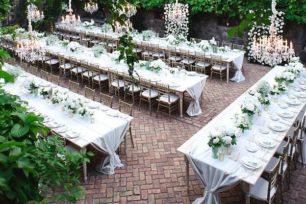 Outdoor reception area