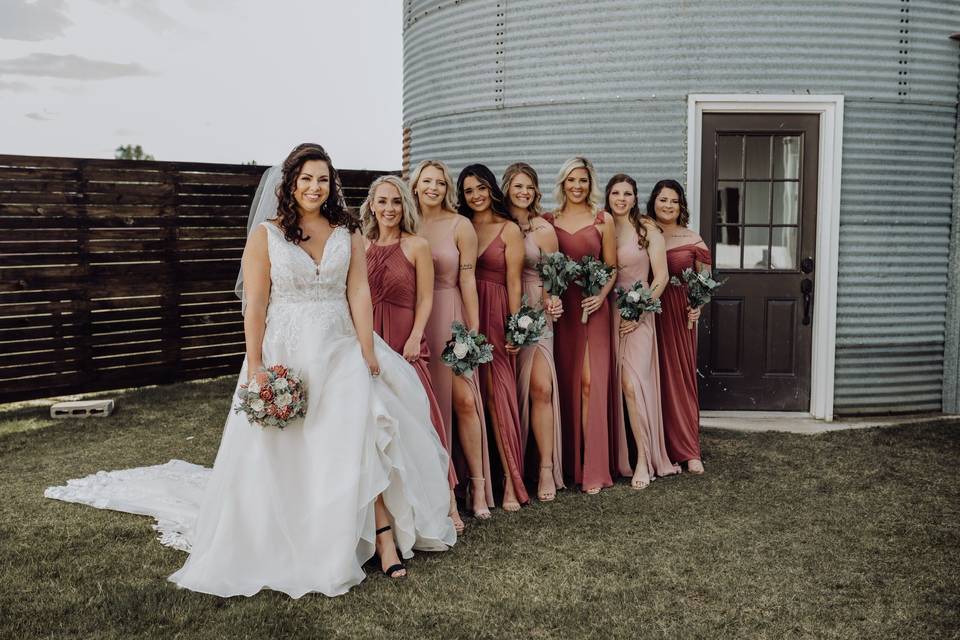 Dusty rose wedding