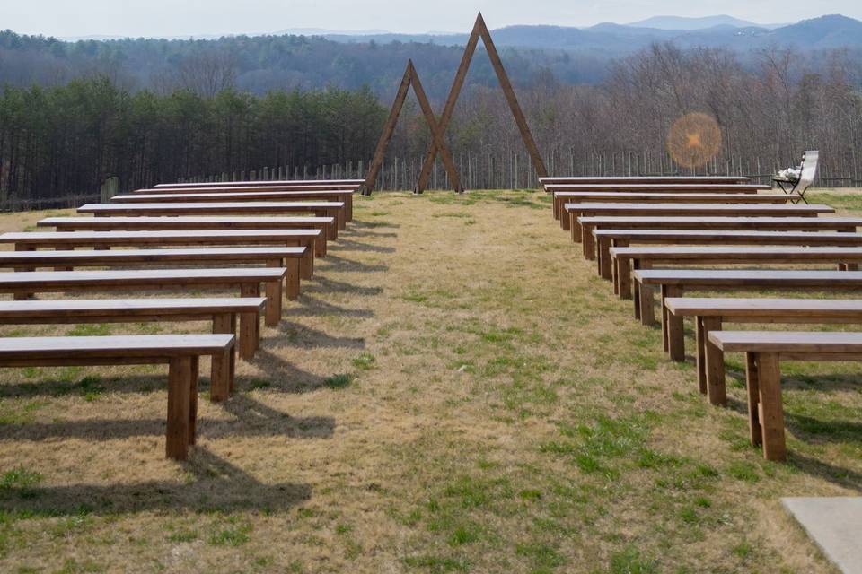 Triangle arches & benches
