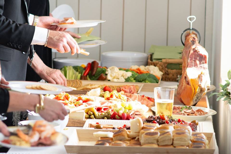 Grazing station by our caterer