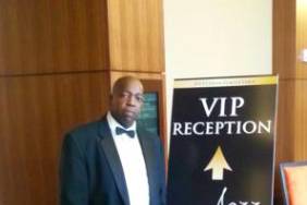 By the VIP reception
