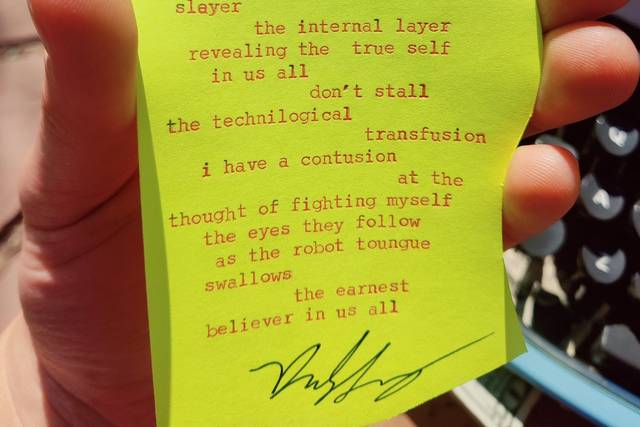 Artificial intelligence poem