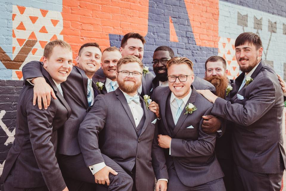 Nate and his groomsmen