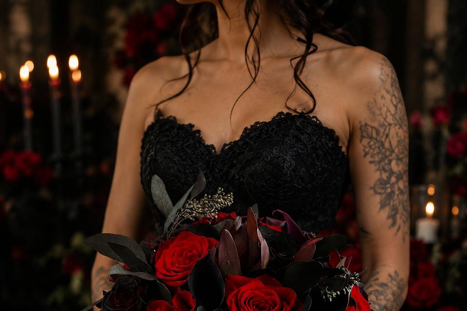 Halloween Wedding Bouquet